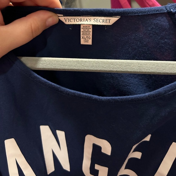 Victoria’s Secret Navy Blue Angel Heart Sleeveless Tank Women’s Size XL Long - Picture 4 of 7